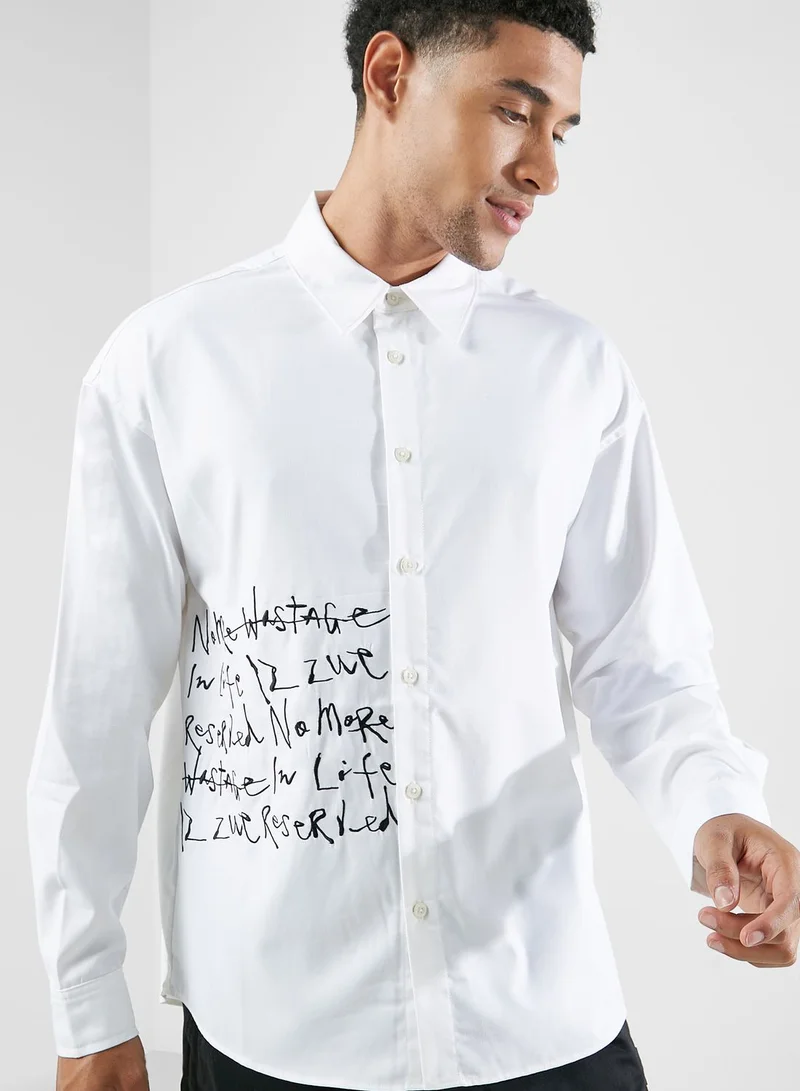 izzue Rayon Logo Shirt