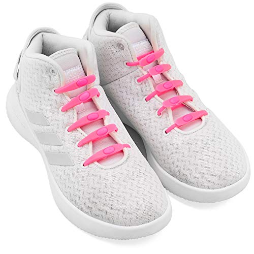 ZOOEASS No Tie Elastic Shoe Laces for Kids and Adults,Best for Sneaker(Hot Pink) - Image 4