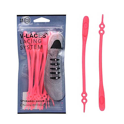 ZOOEASS No Tie Elastic Shoe Laces for Kids and Adults,Best for Sneaker(Hot Pink) - Image 1