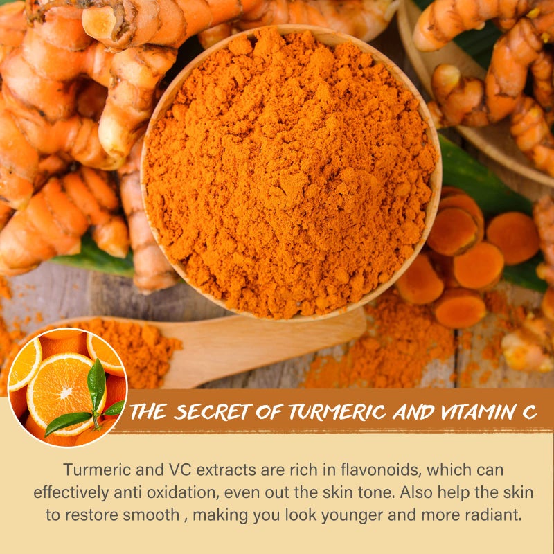 POP MODERN.C Turmeric Vitamin C Clay Mask Deep Cleansing Face Mask Skin Care Improve Blackheads Acne Dark Spots and Even out skin tone Facial Mask Control Oil and Refining Pores - Image 4