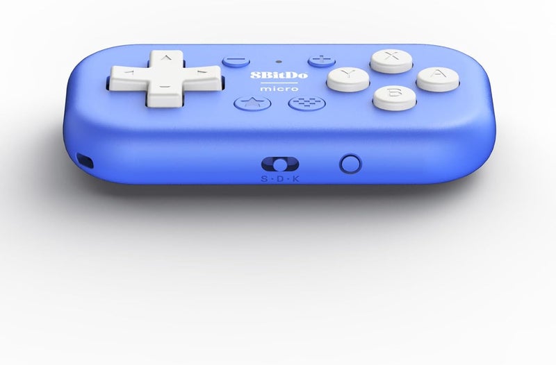 Nargos 8BitDo Micro Bluetooth Key Chain Sized Mini Controller for Nitendo Switch, Windows, Android and macOS (Micro- Blue) - Image 4