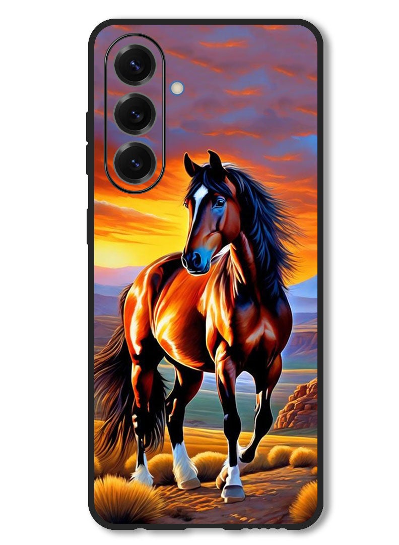 Theodor Case Compatible with Samsung Galaxy F16/ M16 Protection Shockproof Bumper Cover Horse Painting - Image 1
