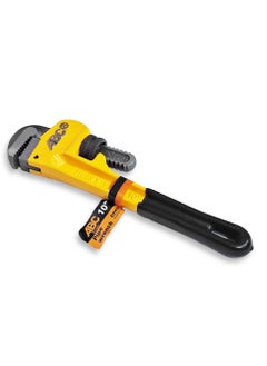 ABC Pipe wrench 10 inch , heavy duty metal body, adjustable jaw with strong teeth, comfortable non-slip handle, suitable for loosening and tightening pipes, valves, metal parts, etc., used in workshops, plumbing stores, and inside technician's kit.  - Image 2