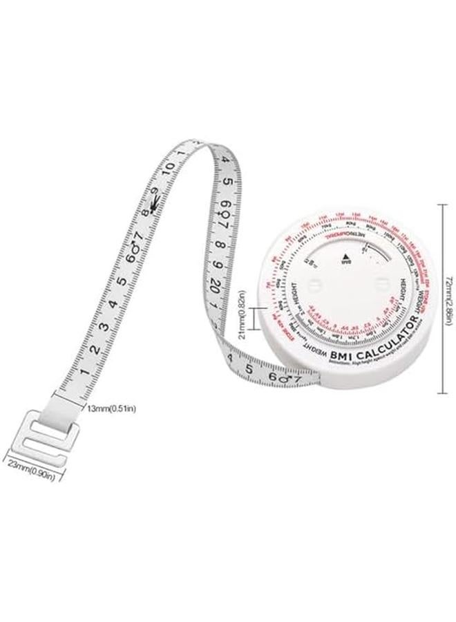 ECVV Bmi Measuring Tape Bmi Wheel Calculator Body Mass Index Calculator Body Tape Measure For Body Waist Weight Health Accurate Measurement - Image 4