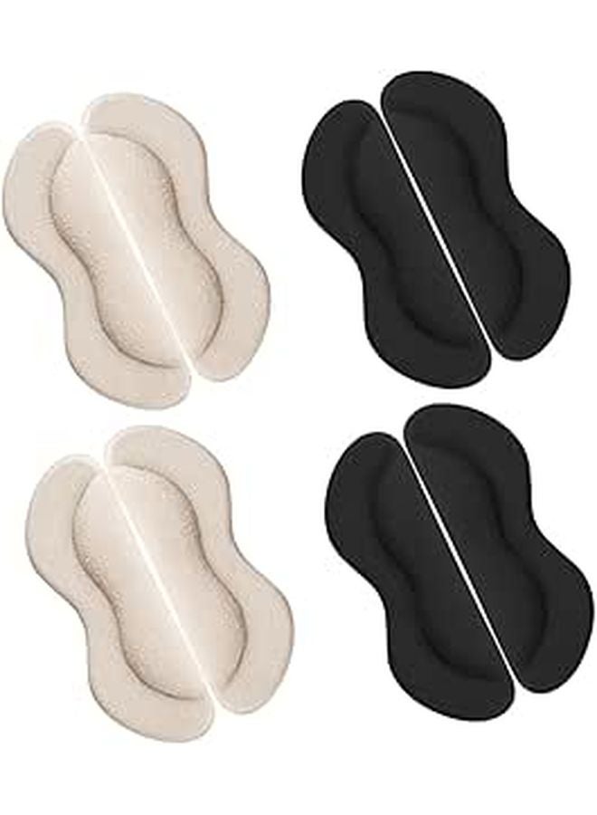 Self Adhesive Heel Pads 4 Pairs Wear Resistant Invisible Shoe Inserts Prevent Blisters - Image 1