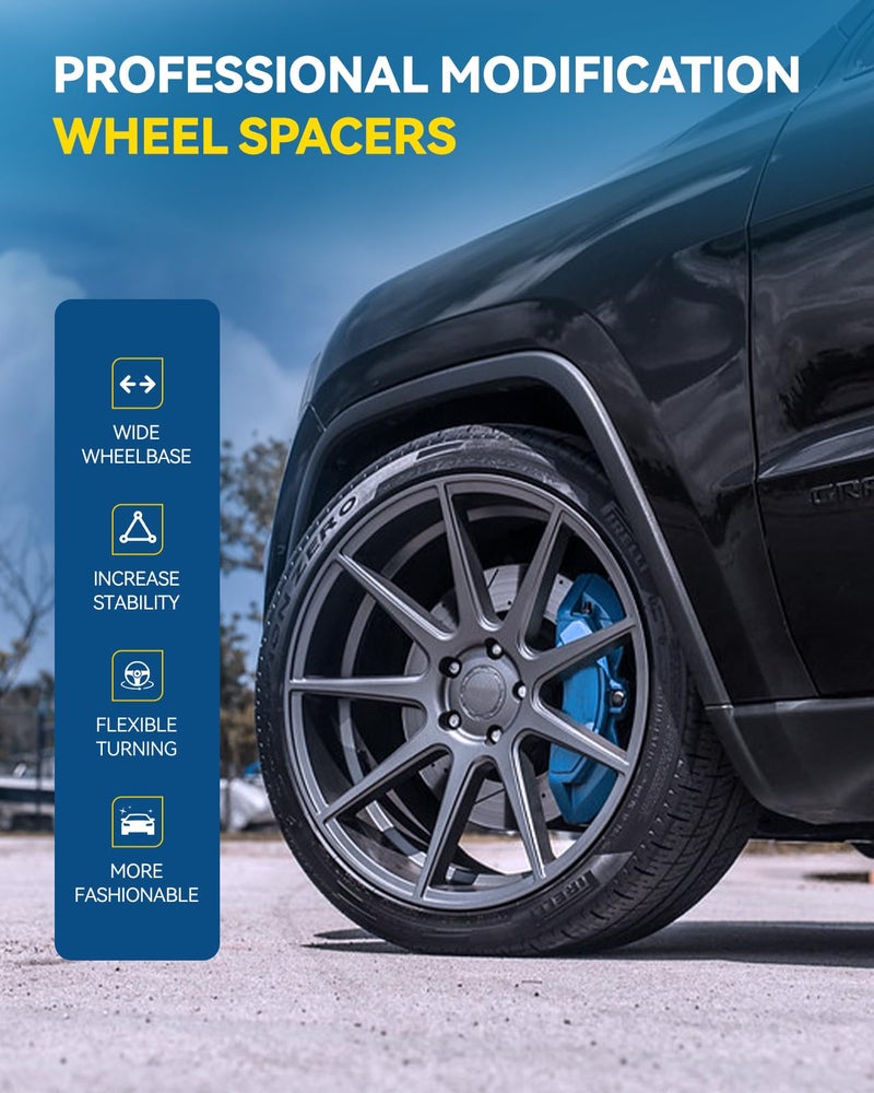 PHILTOP فاصل عجلات PHILTOP 5x120، 1" مناسب لمركز العجلات يتناسب مع 328i، 325i، 335i، 330i، 528i، X1، 325Ci، 323i، 330Ci، خيط M12x1.5، فتحة مركزية 72.56mm - 2 قطعة - Image 3