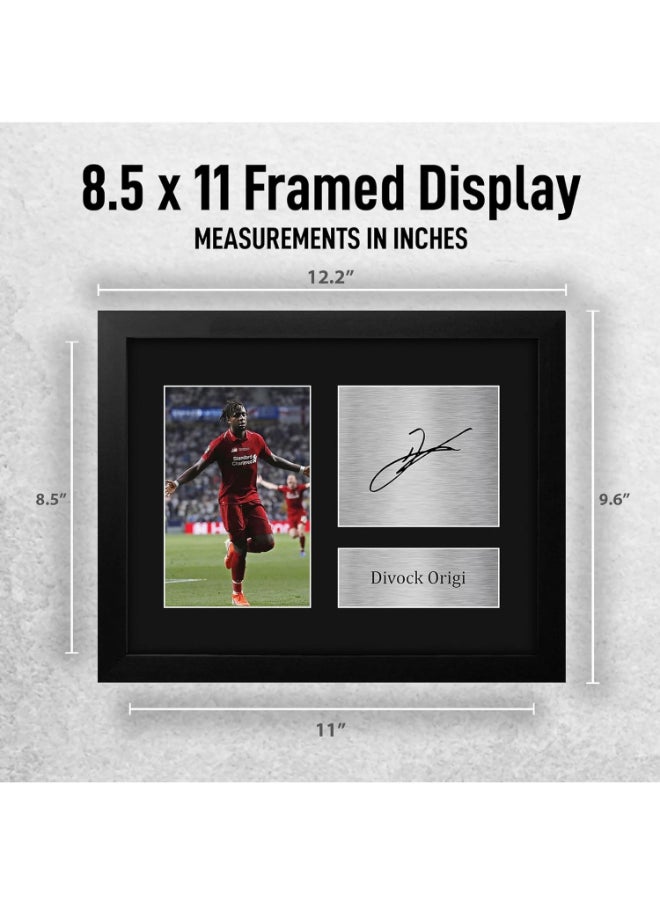 HWC Trading HWC Trading Divock Origi Liverpool Framed Gifts Printed Signed Autograph Picture for Fans and Supporters  - Image 2