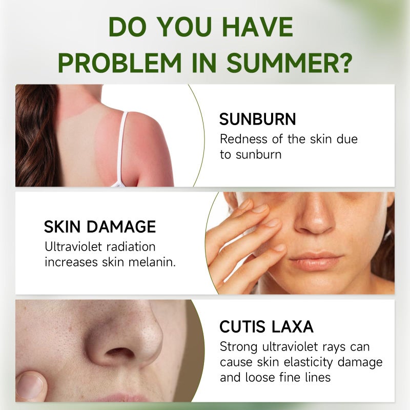 Gaayou Centella Sunscreen SPF50 PA++++ Calming Moisture Facial Sunscreen Centella Asiatica Korean Sunscreen Matte No White Cast Face Sun Screen for Oily Sensitive Skin - Image 5