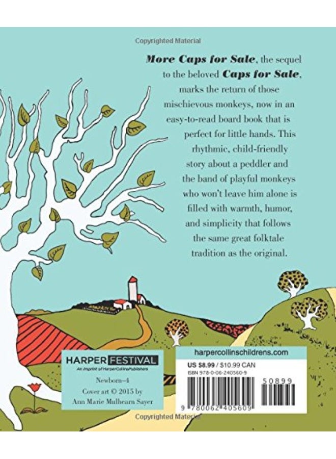 More Caps for Sale: Another Tale of Mischievous Monkeys Board Book  - Image 2