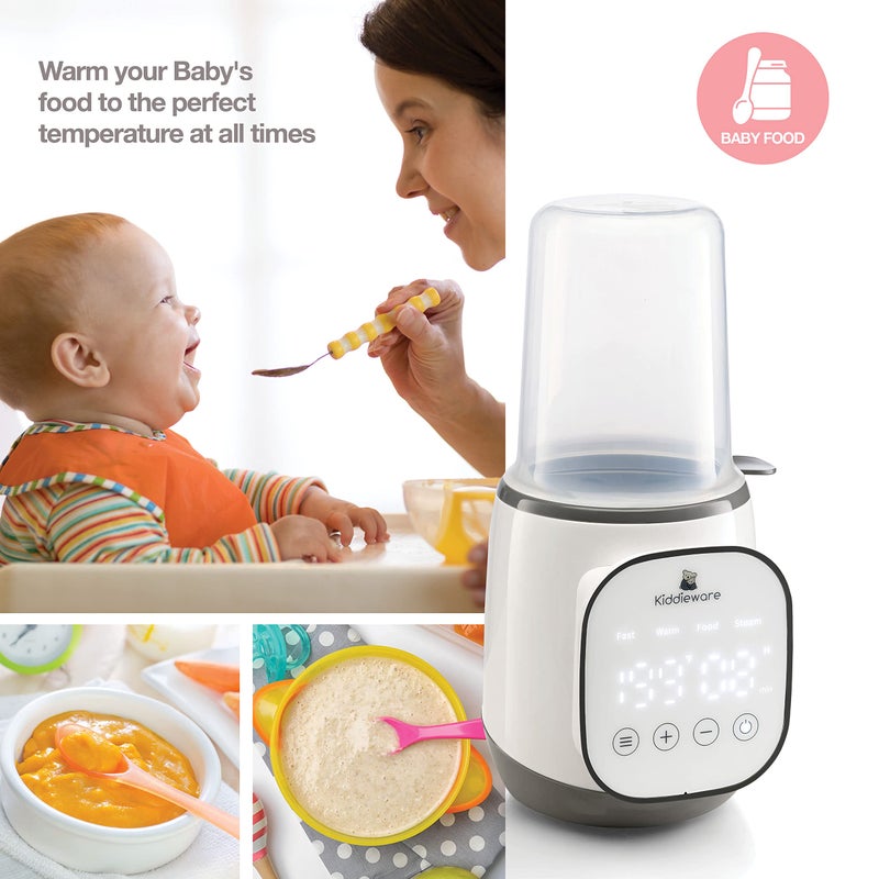 Kiddieware Baby Bottle Warmer for Breastmilk - 5-in-1 Feeding Bottle Warmers for all Bottles, Food Jars, and Breastmilk Bags - Smart Accurate Temperature Control, Automatic Shut-Off Milk Warmer for Baby - Image 5
