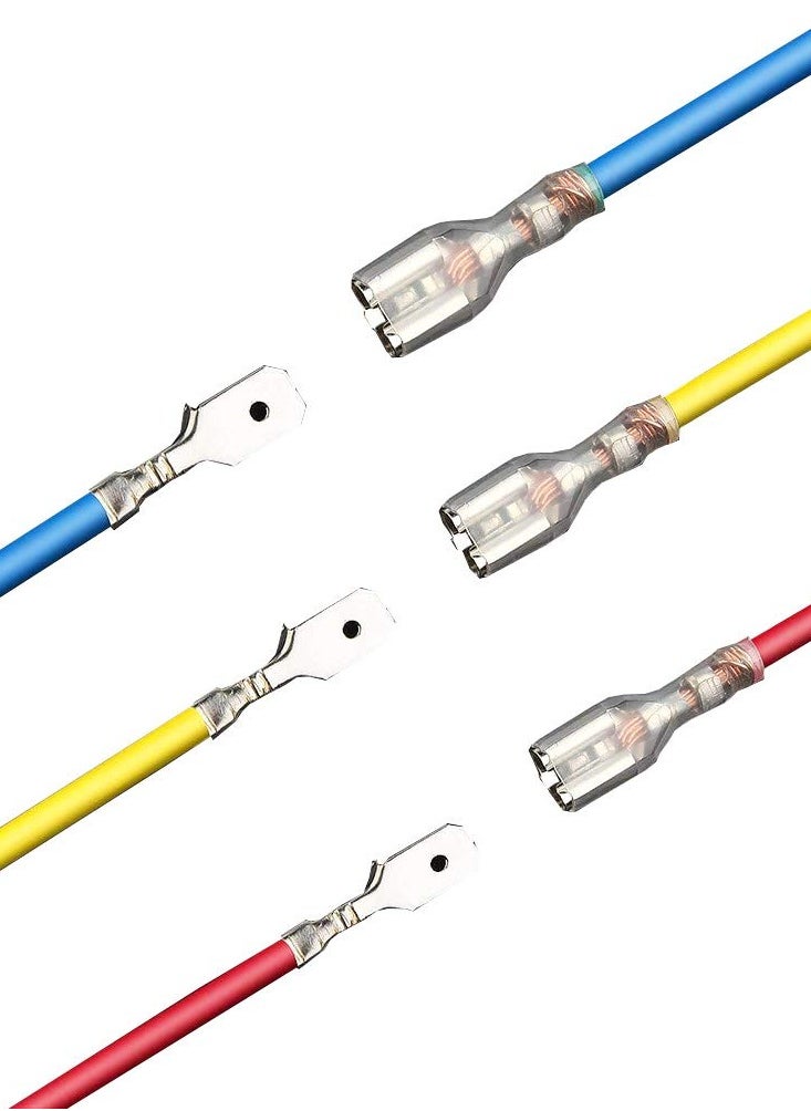 270 Pieces Quick Connector Male Bus Spade Connector Crimp Terminal Assortment Kit, 2.8/4.8/6.3mm Spade Quick Disconnect Connector Kit for Electrical Wiring Car Audio Speakers - pzsku/Z1475AAB47267EF75B751Z/45/_/1723026672/5f4245a3-9183-4265-83d9-c4e680157e70