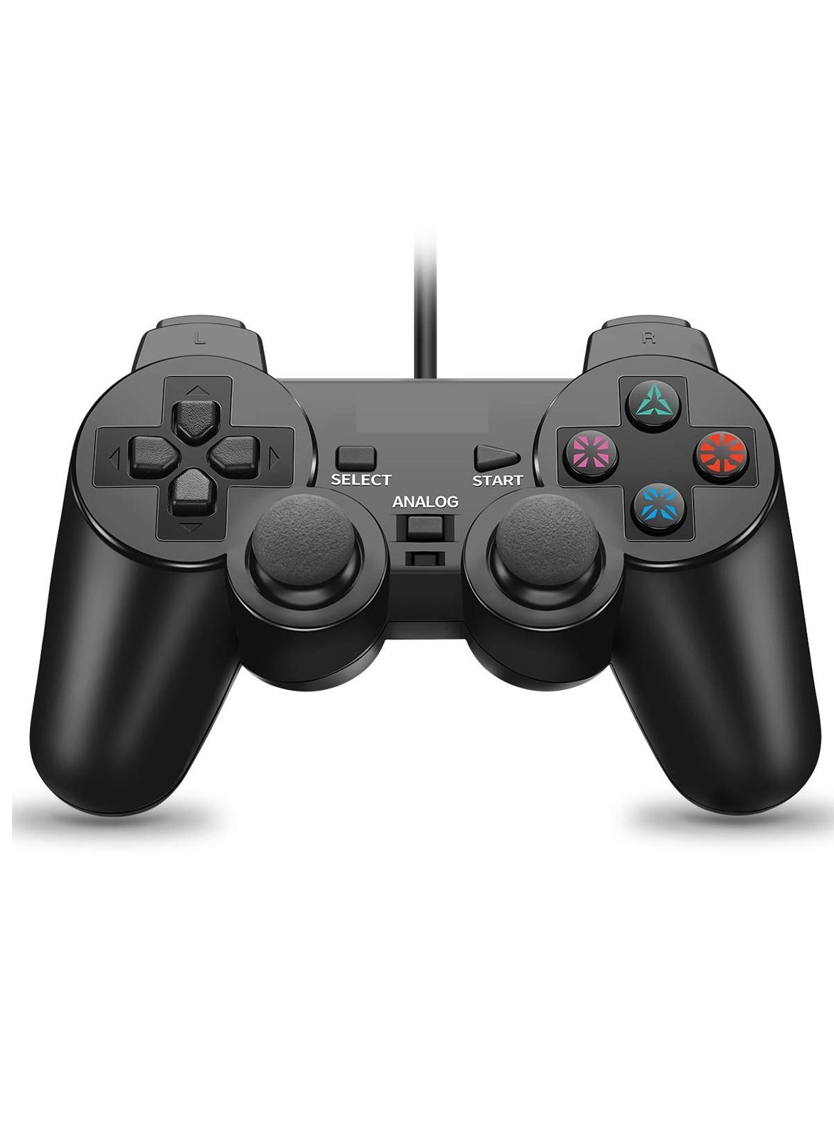 Wired DualShock Remote Controller for PlayStation, High-Performance Gamepad with Responsive Buttons and Ergonomic Design, Compatible with PlayStation Console for Precise Control and Enhanced Gaming Experience