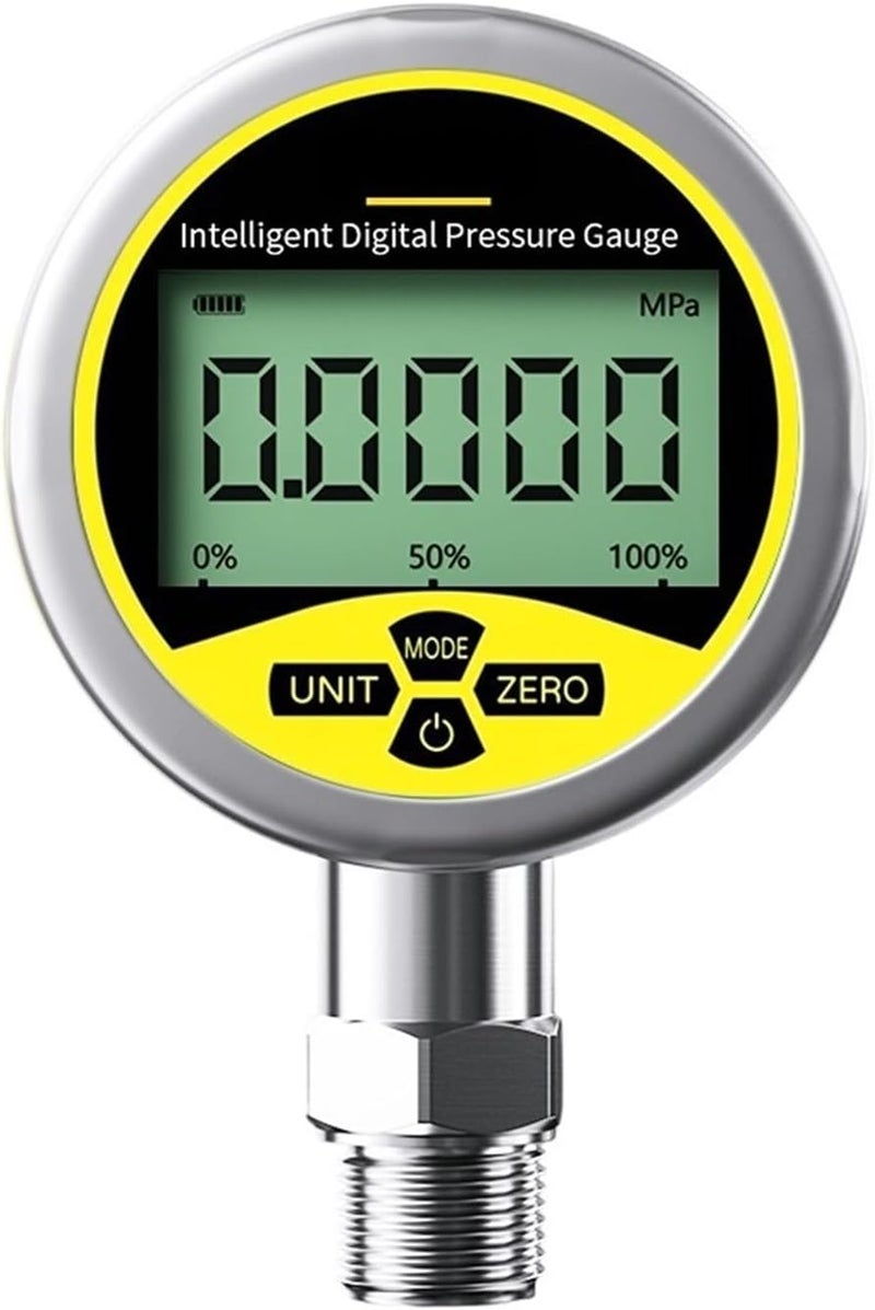 Digital Pressure Gauge -0.1-60Mpa 0.2% LCD Display Pressure Gauge M20*1.5 304SS Digital Pressure Meter 80mm Water Air Manometer(0.2 80mm G1-2,0-4Mpa) - Image 2