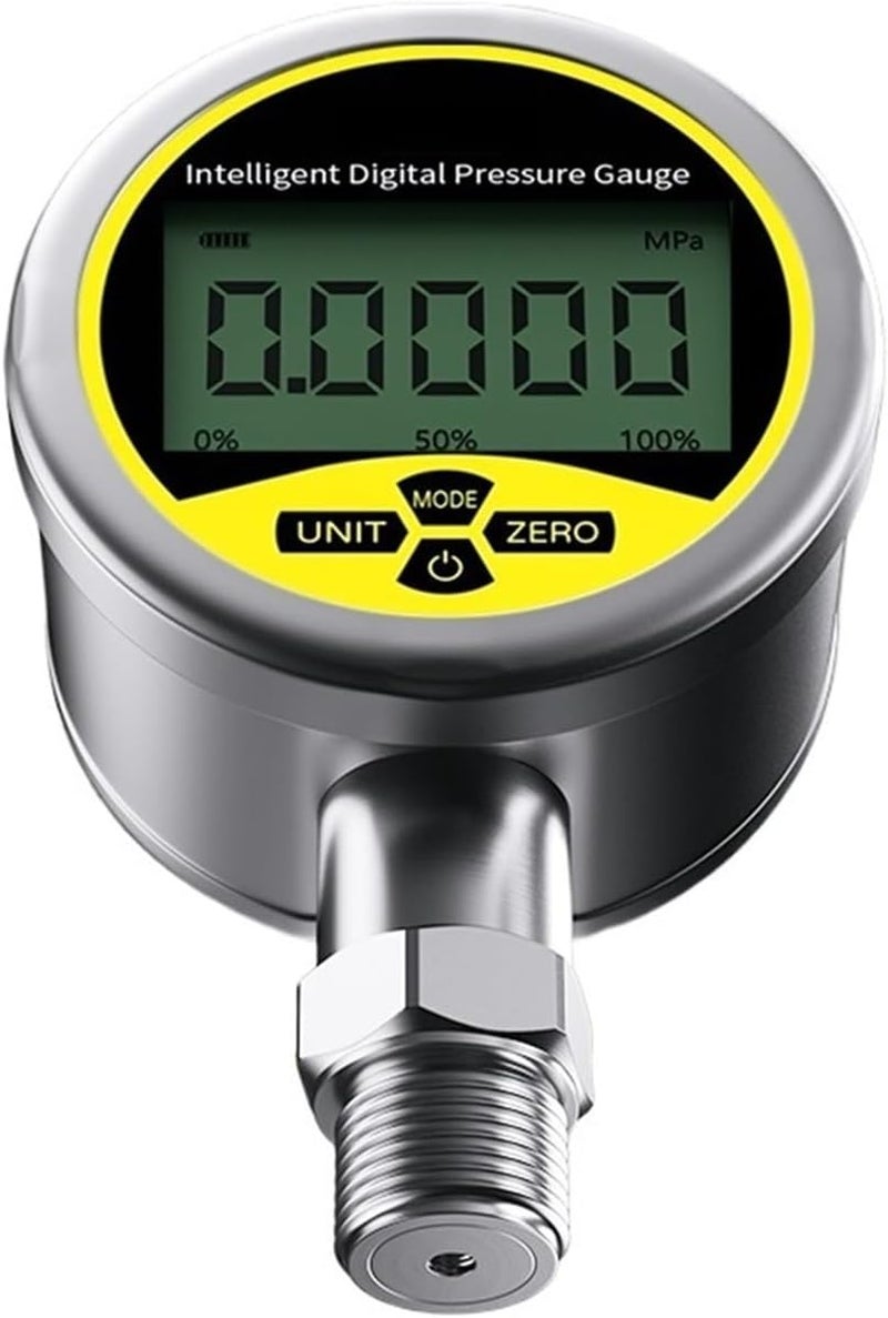 Digital Pressure Gauge -0.1-60Mpa 0.2% LCD Display Pressure Gauge M20*1.5 304SS Digital Pressure Meter 80mm Water Air Manometer(0.2 80mm G1-2,0-4Mpa) - Image 1