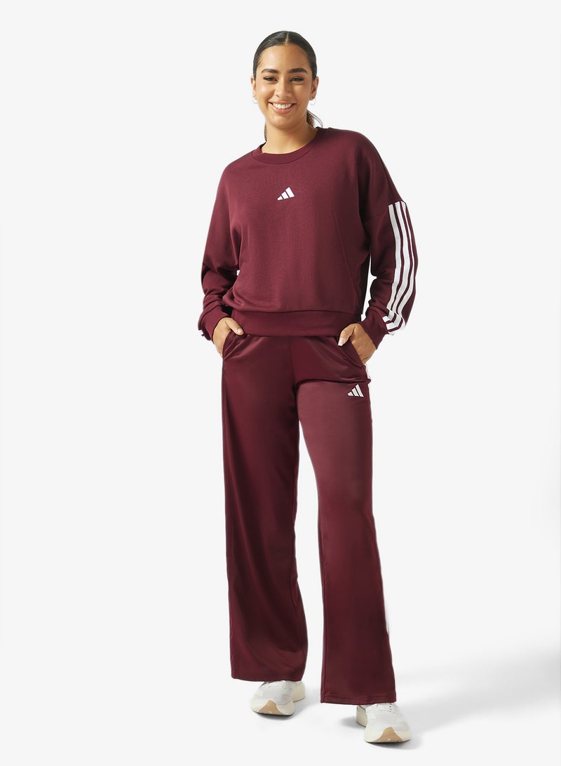 Adidas 3 Stripe Essential French Terry Sweatshirt - Image 4