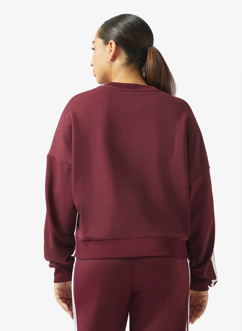 Adidas 3 Stripe Essential French Terry Sweatshirt - Image 2