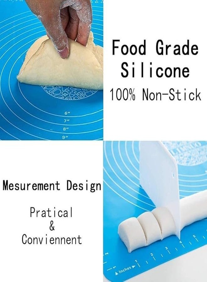Calixe Silicon Fondant Rolling Mat or Silicone Baking Sheet Large with Measurements Stretchable for Kitchen Roti Chapati Cake Pad Cooking Dough Atta Kneading Big Size - Image 4