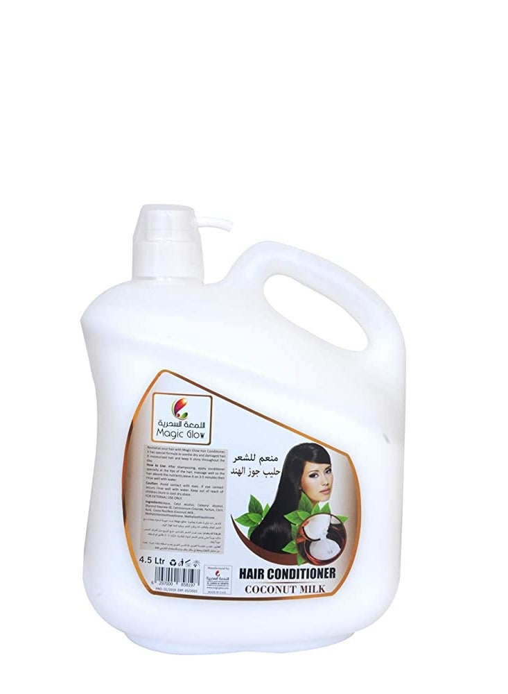Magic Glow Coconut Milk Hair Conditioner 4.5Ltr - Image 1