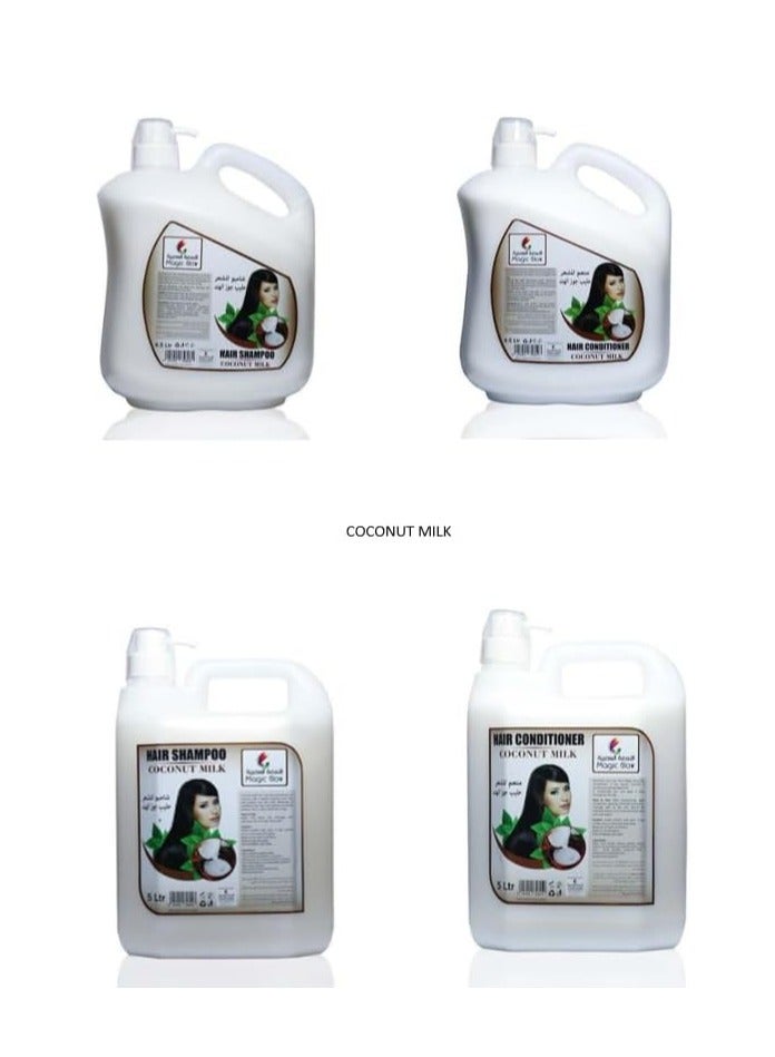Magic Glow Coconut Milk Hair Conditioner 4.5Ltr - Image 4