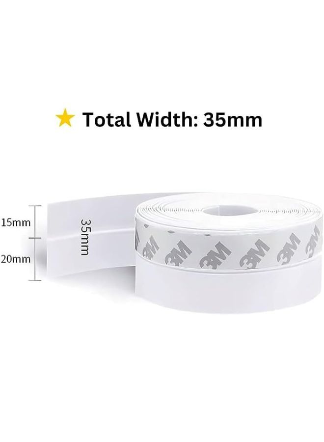 TEGRILO Weather Stripping Door Seal Silicone Door Bottom Seal Soundproof Weather Stripping Anti-Collision Adhesive Solid Seal Strip for Doors and Windows Gaps - Image 3