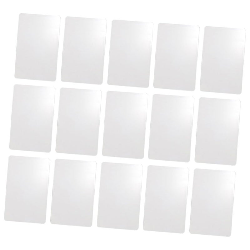 50 Pcs White PVC Luggage Tags Blank Removable Labels For DIY Printing - Image 2