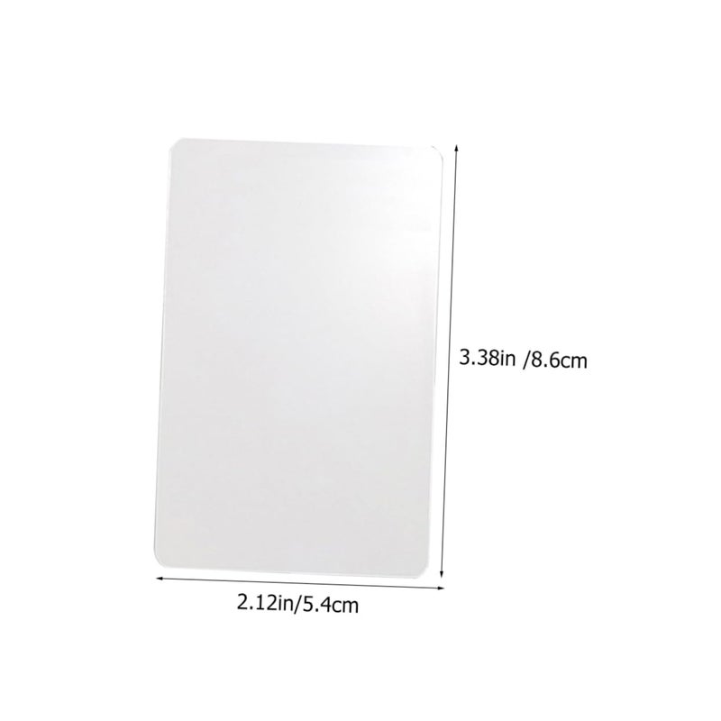 50 Pcs White PVC Luggage Tags Blank Removable Labels For DIY Printing - Image 3