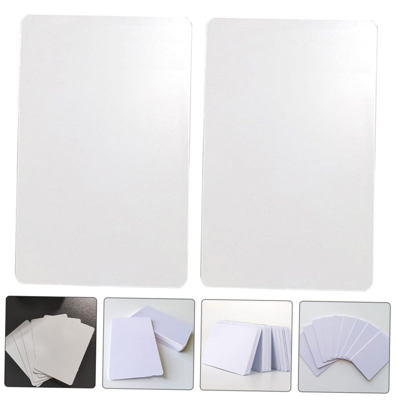50 Pcs White PVC Luggage Tags Blank Removable Labels For DIY Printing - Image 5