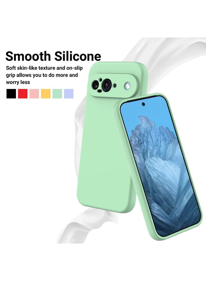 The Bros Phone Case For Google Pixel 9 Pure Color Liquid Silicone Shockproof Phone Phone Case - Image 3