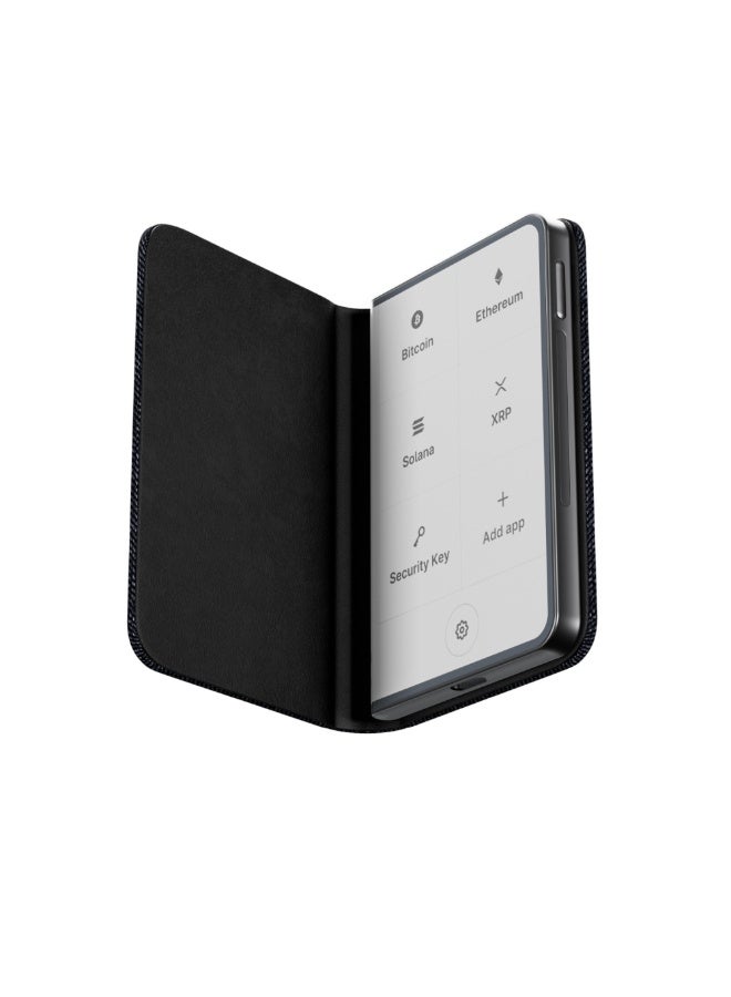 Ledger Stax Magnet Folio Case | Secure & Protective Storage Case for Stax Hardware Wallet, Magnetic Shell Design, Anti-Scratch, Slim and Lightweight - Business Charcoal - Image 3