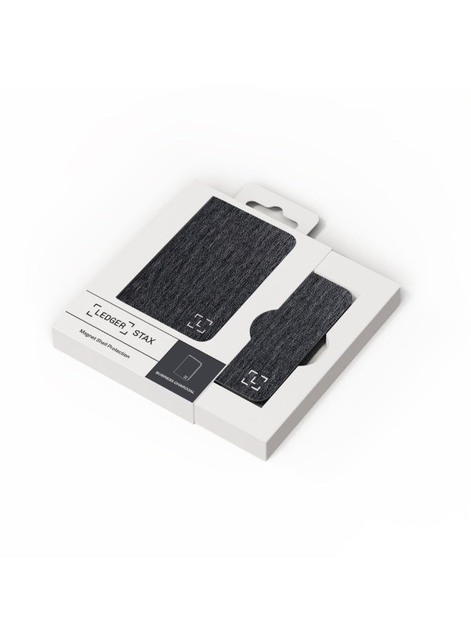 Ledger Stax Magnet Folio Case | Secure & Protective Storage Case for Stax Hardware Wallet, Magnetic Shell Design, Anti-Scratch, Slim and Lightweight - Business Charcoal - Image 5