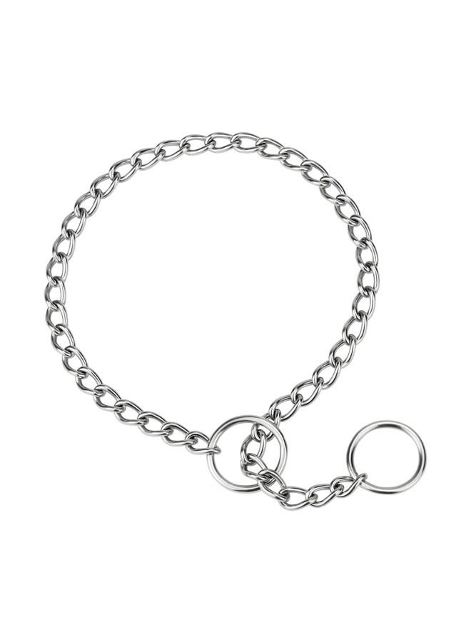TagME Chain Dog Choke Collar, Weather Proof Metal Slip Collars Training Choker Collar for Puppy Small Dogs Breed (1 Pack) - Image 1