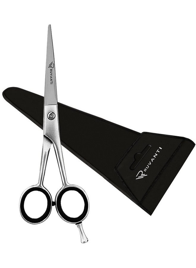 Ruvanti Professional Hair Cutting Scissors - Barber Shears for Salon and Home Use - Sharp Durable Razor Edge Tijeras De Peluqueria Profesional - Comfortable Grip Handles with Case. - Image 1