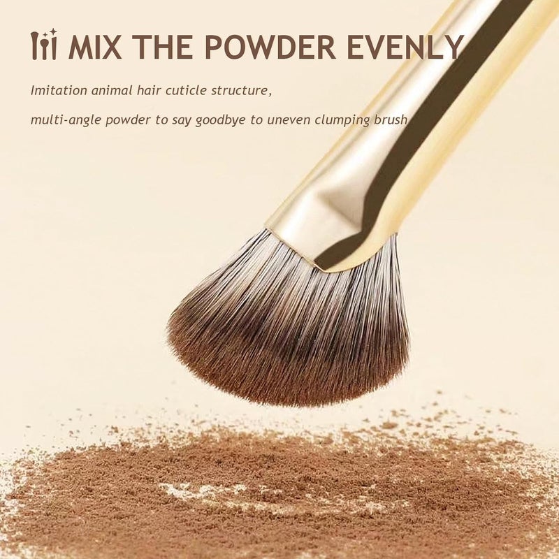 Aputue Makeup Brush, 15Pcs Professional Brush Set for Foundation, Concealer and Eyebrow, Complete Makeup Kit for Women with Soft Bristles - Image 4