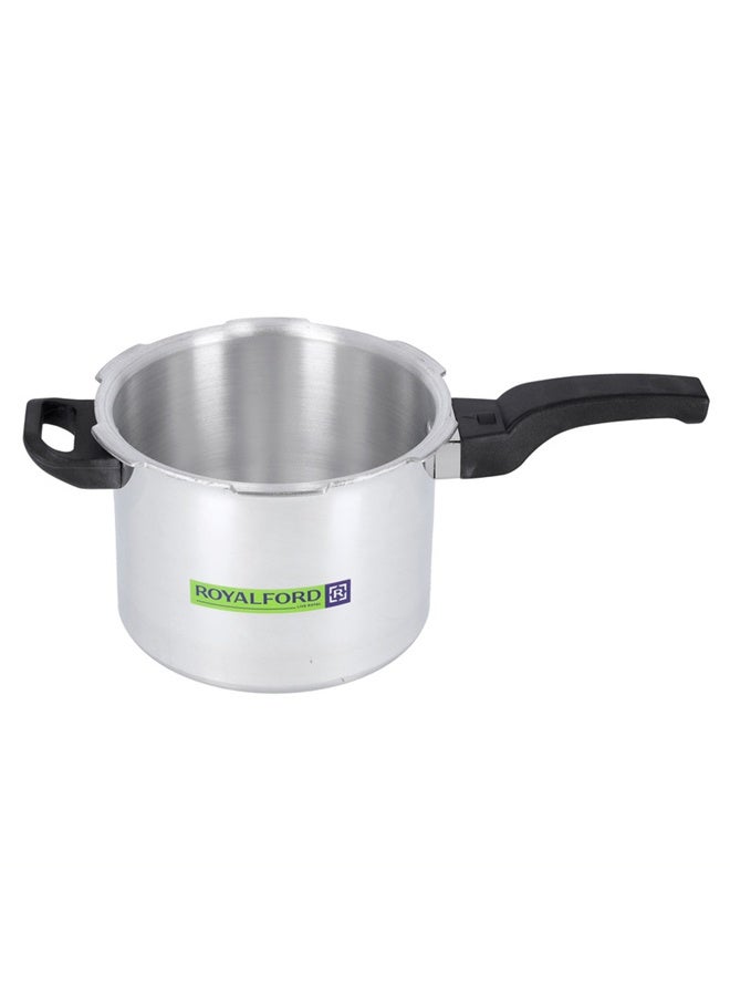 Royalford 3L Aluminium Pressure Cooker Heavy Duty Induction Compaitable Uniform Heating Convenient To Use High Quality Aluminium Silver - Image 5