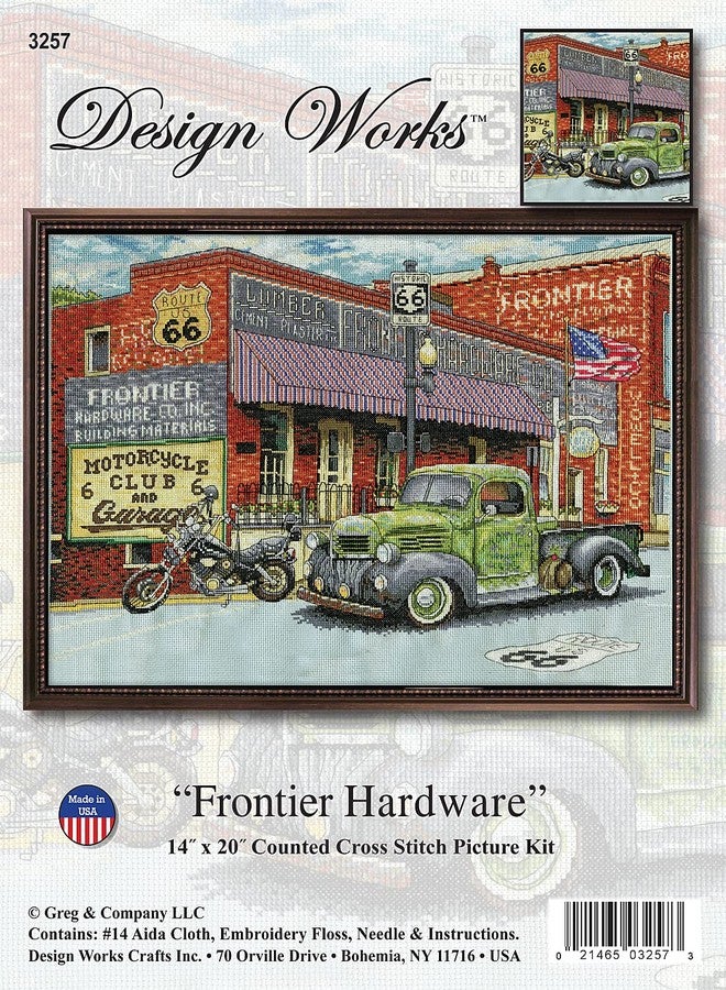 DesignWorks Ink Design Works Frontier Hardware Counted Cross Stitch Kit, 14" x 20", Multicolored - Image 2