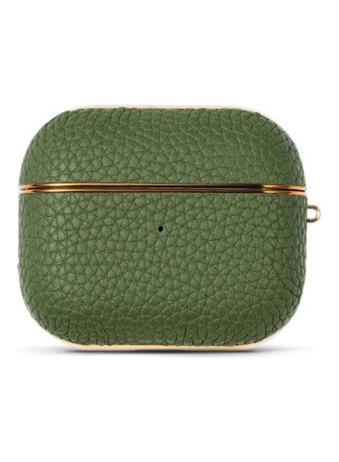 HYPHEN Leather EarPods Case Cover For Apple AirPods 3 Green - Image 4