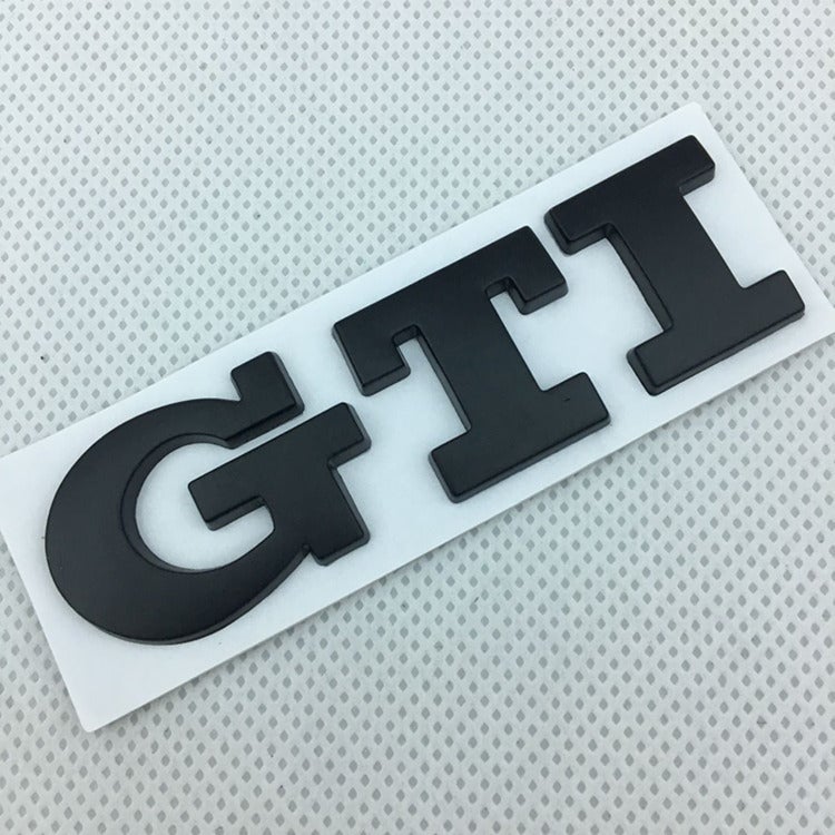 GTI car sticker is suitable for Volkswagen high-performance modified GOLF7 Golf 6 POLO metal car logo tail logo Noirnoir