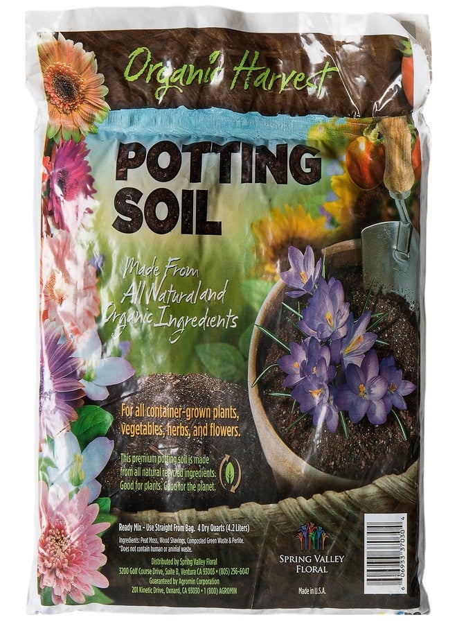 Super Moss SuperMoss 01999 Agromin Organic Recycled Green Material Potting Mix, 4 Quart, Natural - Image 1
