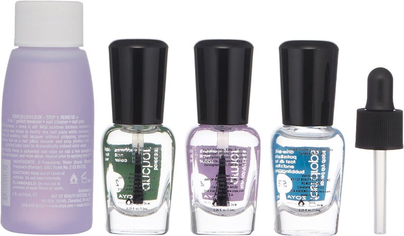 ZOYA Mini Color Lock System Manicure Kit - Long Lasting Nail Protection - Image 4