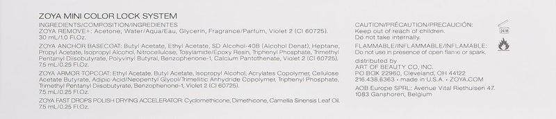 ZOYA Mini Color Lock System Manicure Kit - Long Lasting Nail Protection - Image 5