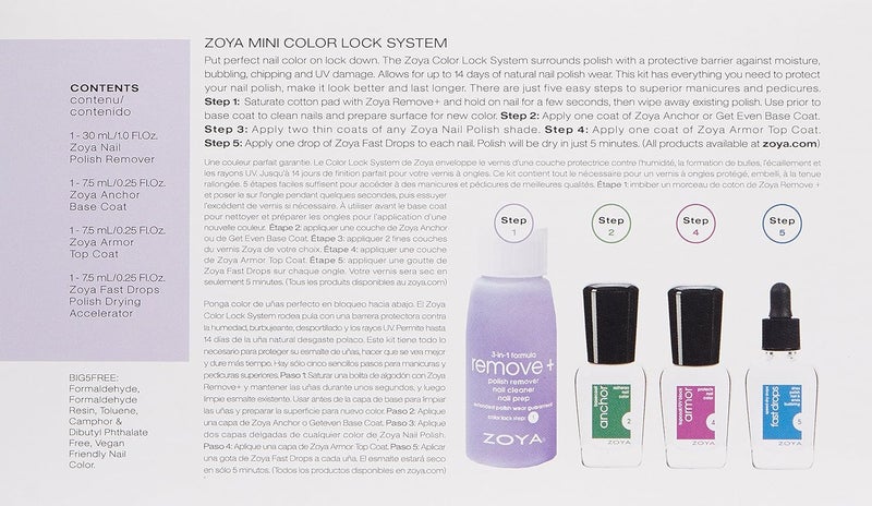 ZOYA Mini Color Lock System Manicure Kit - Long Lasting Nail Protection - Image 3