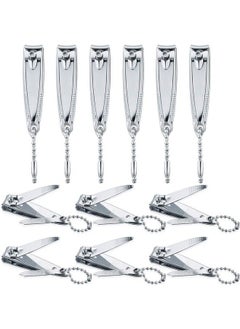 Bememo Stainless Nail Clippers Set Fingernail Clippers And Toenail Clippers Nail Cutter Tool Set For Kids Men Women (12 Pieces Fingernail Clipper Set)  - Image 2