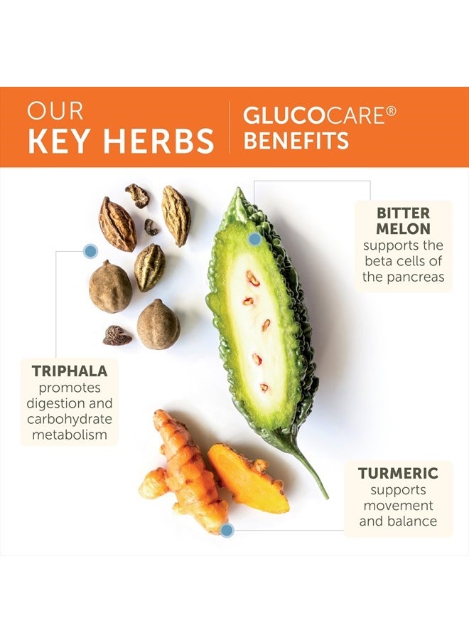 Himalaya - GlucoCare Herbal Supplement, Metabolism Support, Pancreatic Support, Triphala, Bitter Melon, Turmeric, Gluten Free, Vegan, 90 Capsules - Image 1