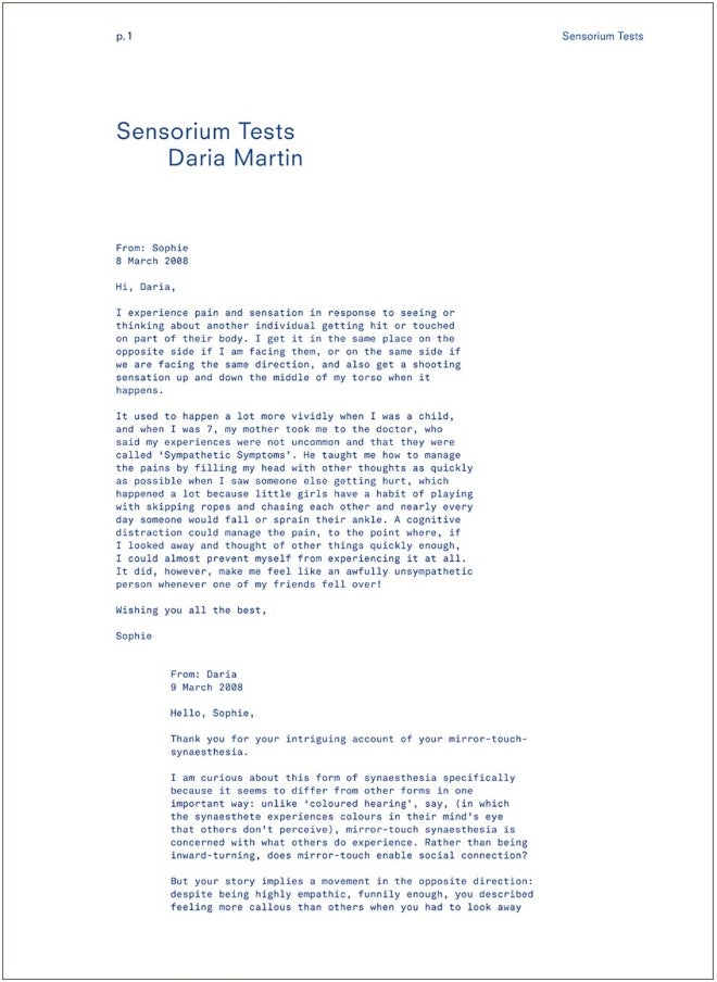 Daria Martin: Sensorium Tests  - Image 1