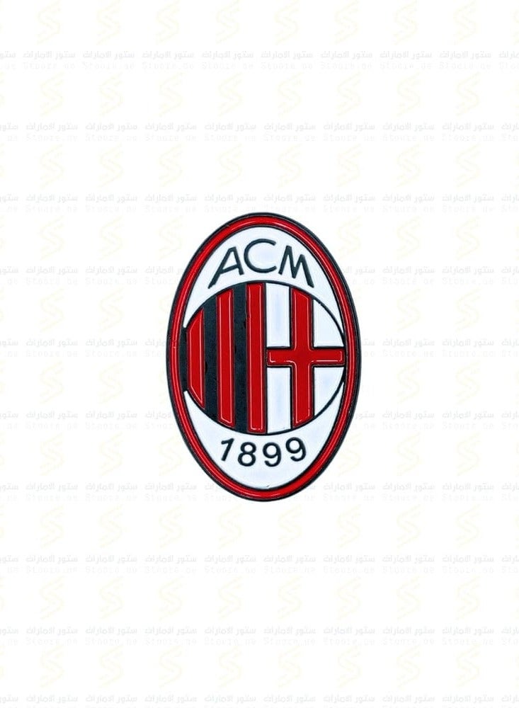 AC Milan Logo Pin - Metal Football Badge - Fan Memorabilia & Gift Fan Collectible for Bags, Mobile, I pad, Backpacks, and Collectors Walls, Doors, Cars & Laptops - Image 1