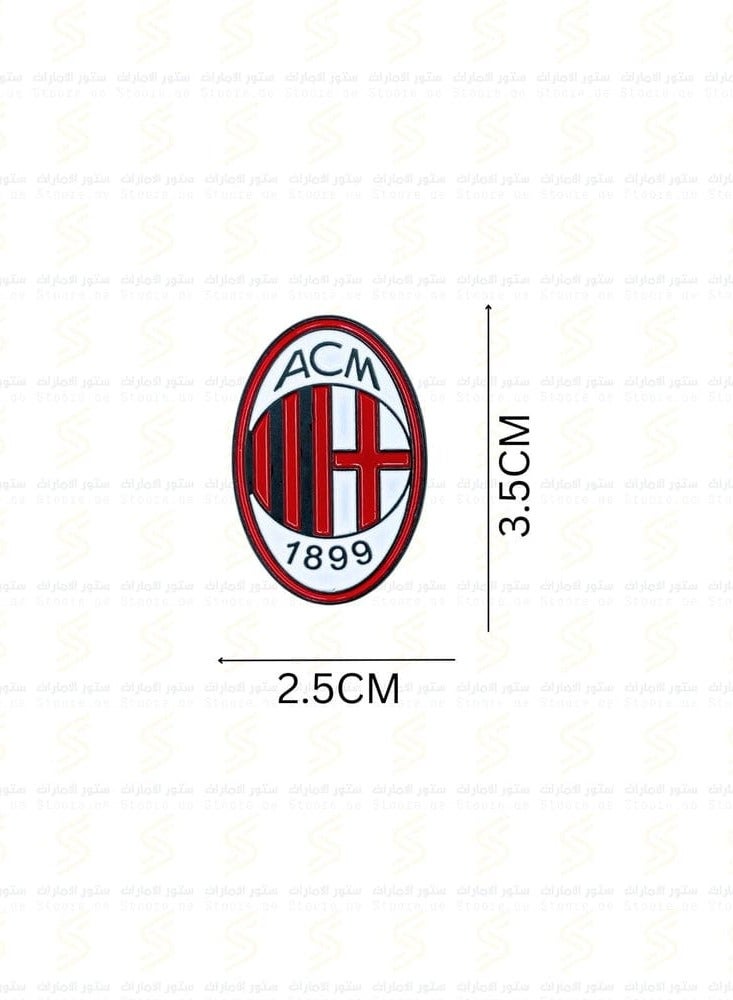 AC Milan Logo Pin - Metal Football Badge - Fan Memorabilia & Gift Fan Collectible for Bags, Mobile, I pad, Backpacks, and Collectors Walls, Doors, Cars & Laptops - Image 2