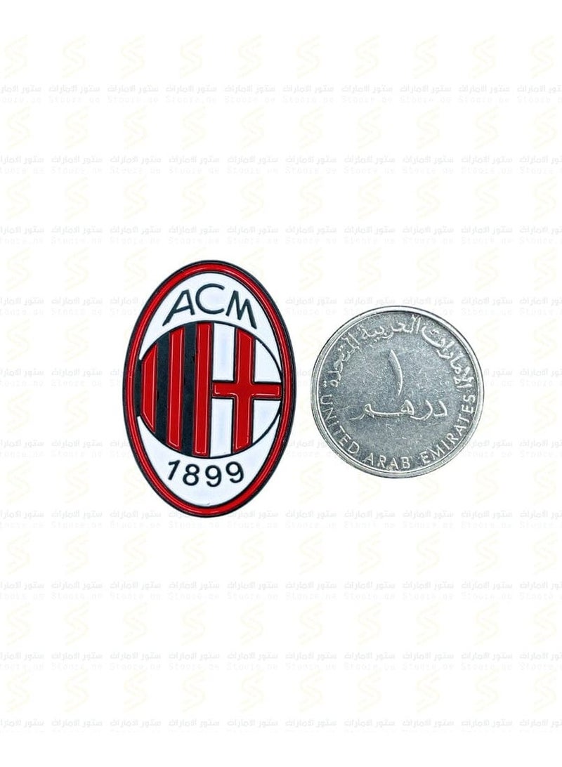 AC Milan Logo Pin - Metal Football Badge - Fan Memorabilia & Gift Fan Collectible for Bags, Mobile, I pad, Backpacks, and Collectors Walls, Doors, Cars & Laptops - Image 3