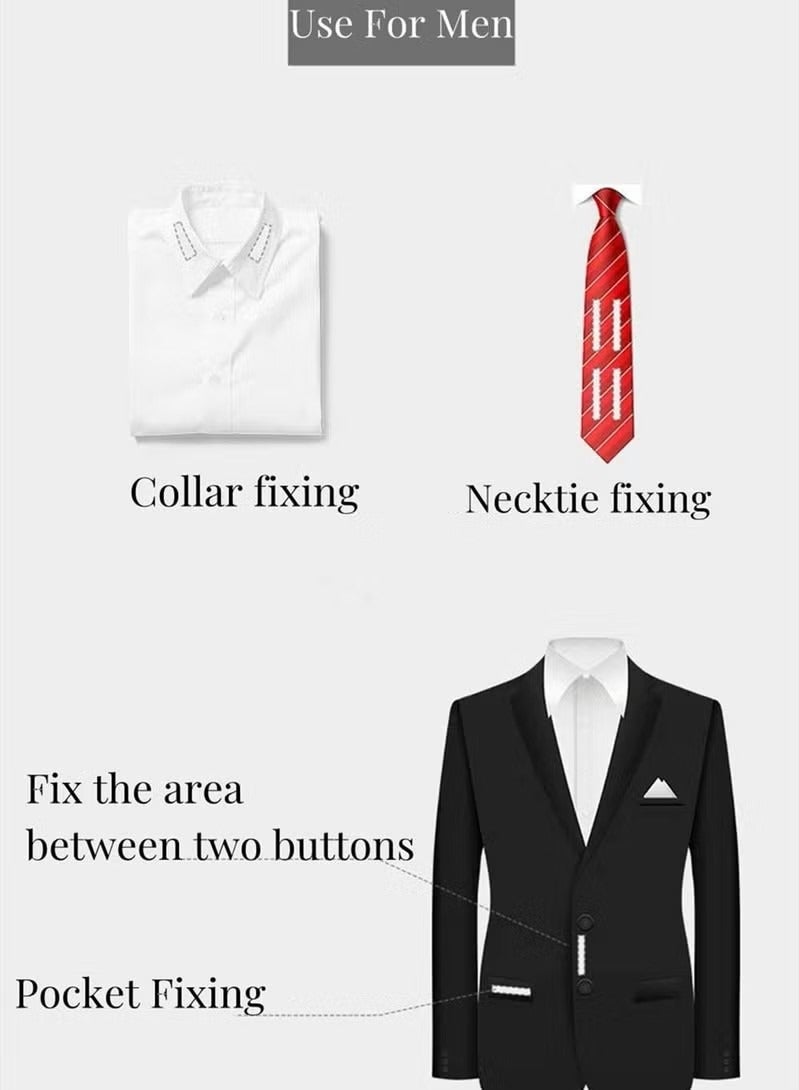 Double Sided Tape for Apparel and Body, Clear Gentle Strong Adhesive Ladies Clothing All Skin Tones Fabrics (36 Pcs) - Image 4