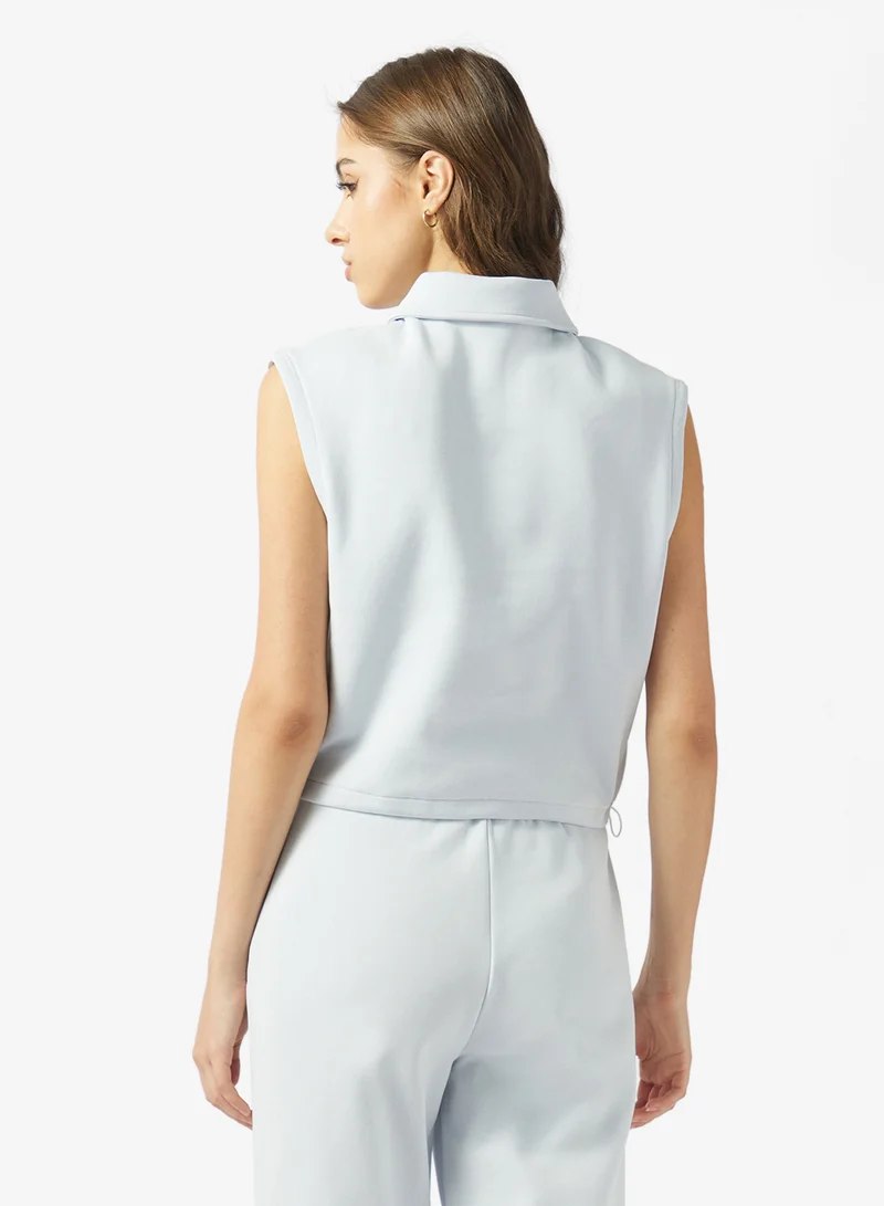 GUESS Polo Neck Tank Top