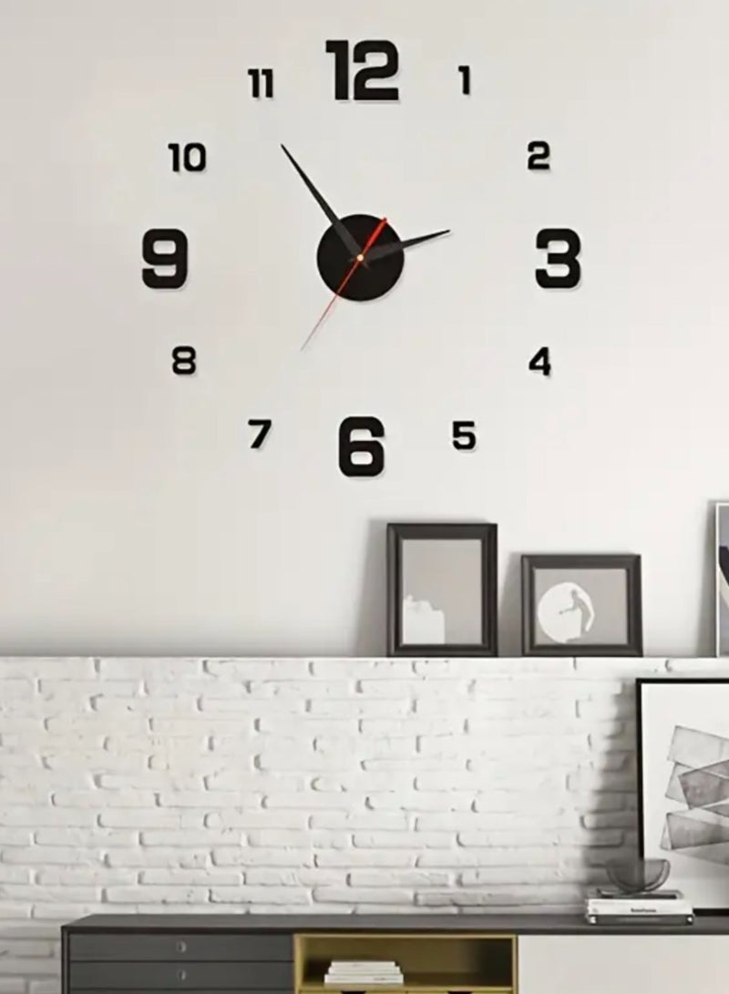 Modern wall clock. Elegant wall clock. Contemporary decor clock. Minimalist design clock. Wall clock with large numbers. Clean-looking wall clock. Clock with black hands. Easy-to-read wall clock. Coordinated for contemporary decor. Simple and stylish wall clock. Versatile wall clock for all decor types.Modern wall clock. Elegant wall clock. Contemporary decor clock. Minimalist design clock. Wall clock with large numbers. Clean-looking wall clock. Clock with black hands. Easy-to-read wall clock. Coordinated for contemporary decor. Simple and stylish wall clock. Versatile wall clock for all decor types.  - Image 1